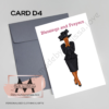 A6 Sized Black Lady Faith, Religion, Prayers Card